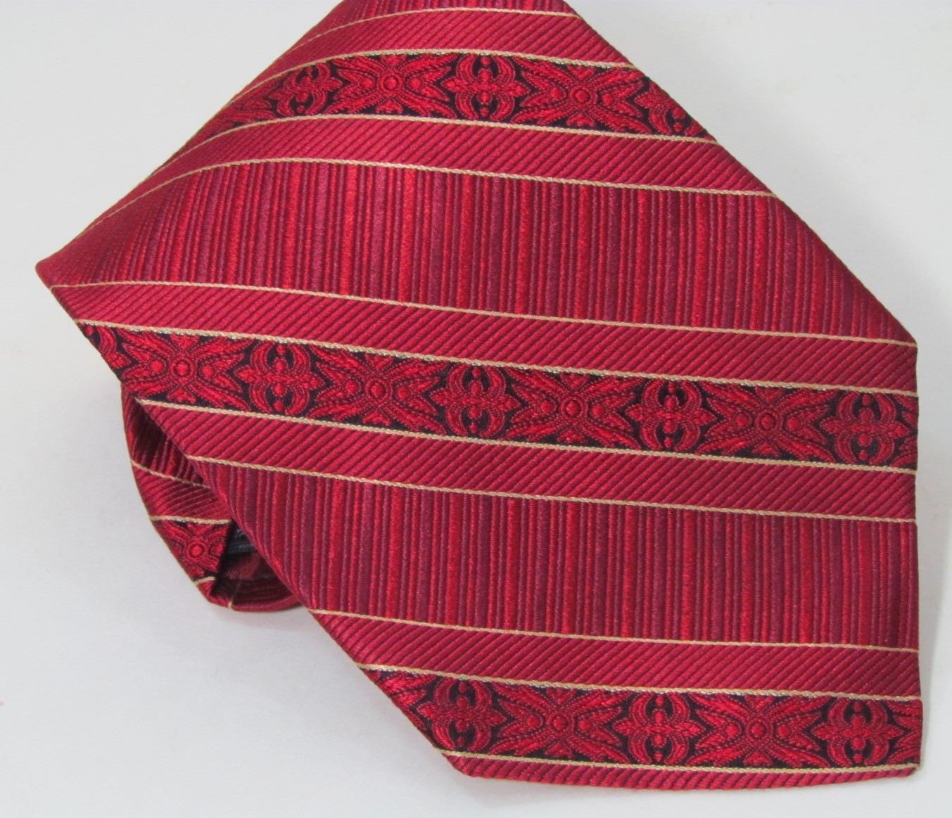 ROBERT TALBOTT Beautiful Variegated Red Stripe Me… - image 4