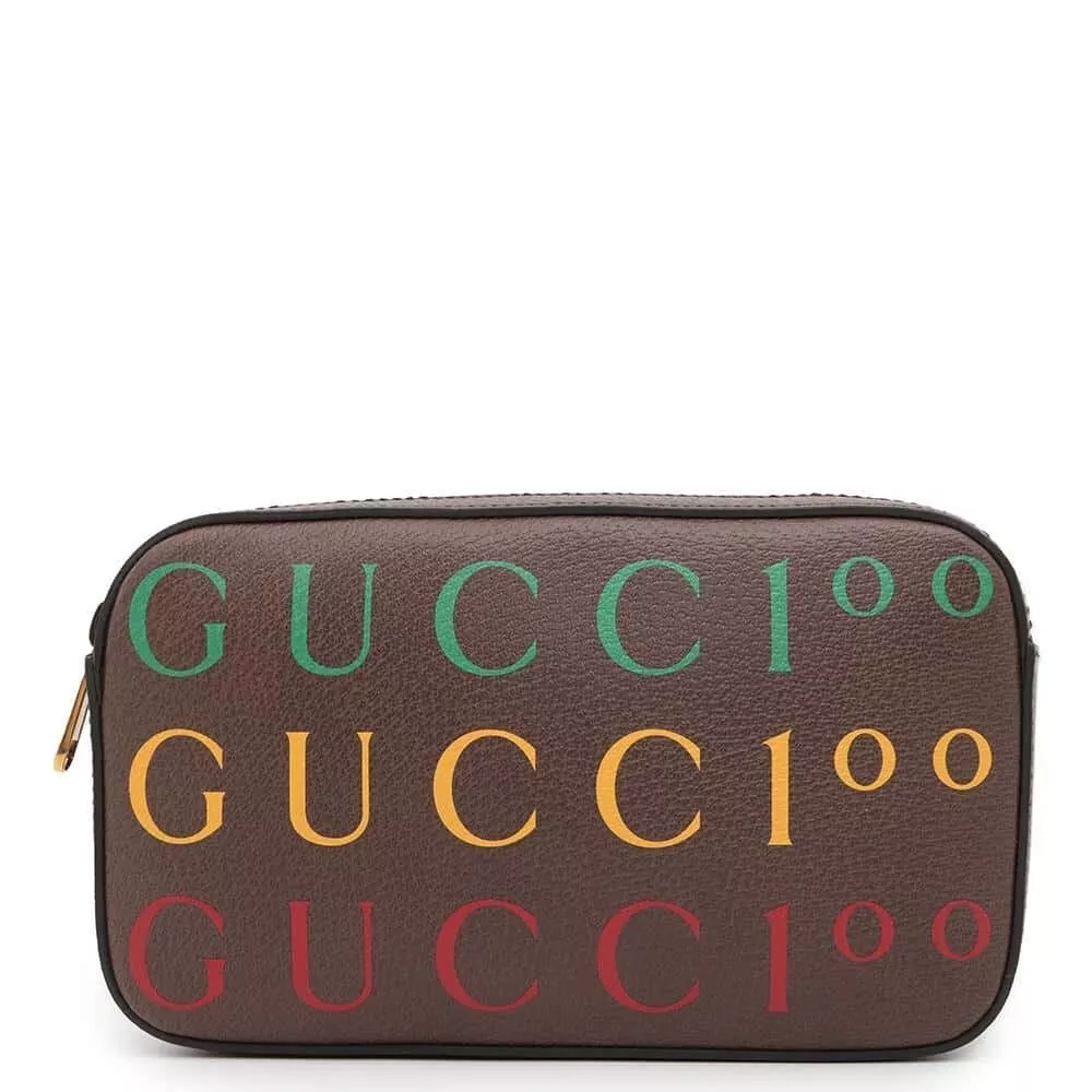 Gucci Body Bag 100ème Anniversaire Édition Limitée Ceinture Sac Cuir 602695 Marron