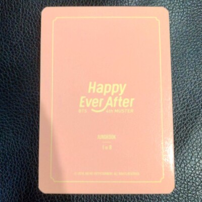 BTS JUNGKOOK 4th Muster Happy Ever After Official Mini Photo Card