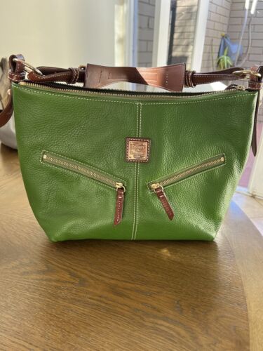 EXCELLENT PRE-LOVED DOONEY & BOURKE PEBBLE LEATHER MARY BAG - Picture 1 of 4