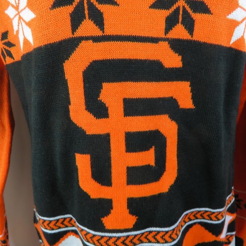 NEW San Francisco Giants Christmas Holiday Sweater Ladies S Ugly SF Klew - Picture 4 of 12
