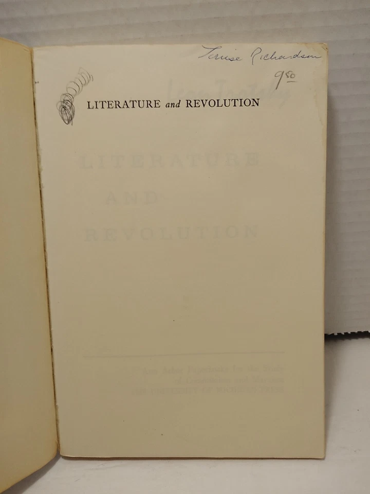 LEON TROTSKY - LITERATURE & REVOLUTION - 1971 - Trade Paperback - Image 2 of 4