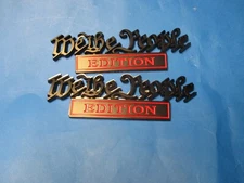 we the people 3d stick ons (2)brand new,black,w/red lettering