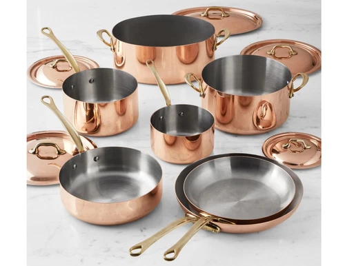 Mauviel M'150B Copper 12-Piece Cookware Set (NIB)
