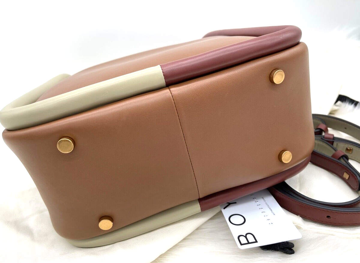 AUTH NWT$1250 Boyy Wonton 25 ColorBlock Top Handle Leather AUTH NWT$1250 Boyy Wonton 25 ColorBlock Top Handle Leather