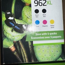 HP 962XL 6ZA57AN Blk/Cyan/Mag/Yellow Ink Cartridges GENUINE SEALED Exp 2027