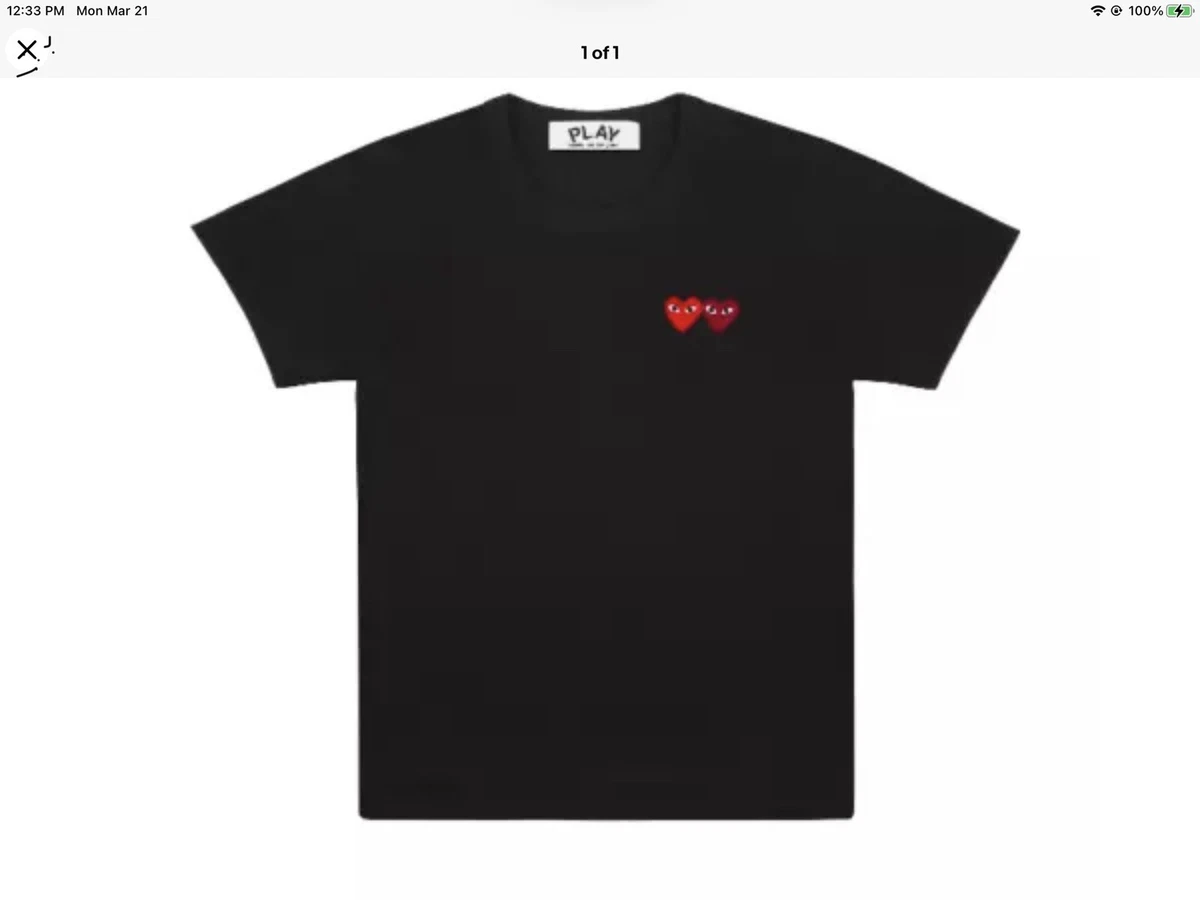 Comme des garcons top play shirt ebay