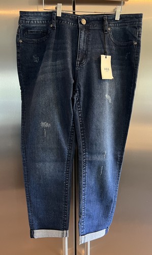 VGS Womens Blue Jeans Roll Up Skinny Size 16 NWT