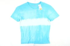 SUN STONE LIGHT BLUE TIE DYED LARGE VNECK TEE TSHIRT MENS NWT NEW