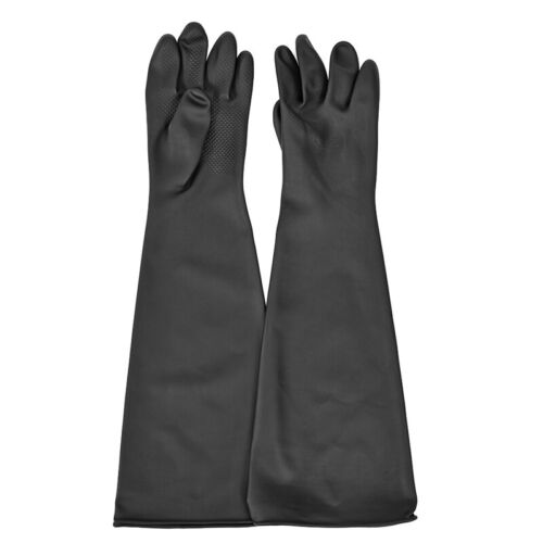 2X(Blast Rubber Gloves for Sandblasting Sandblaster Sand Blast Cabinet4481 - Afbeelding 1 van 6