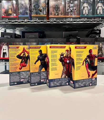 Juego de figuras de acción Hasbro Marvel Legends Spider-Man, Capitán América, Iron Man - Imagen 2 de 3