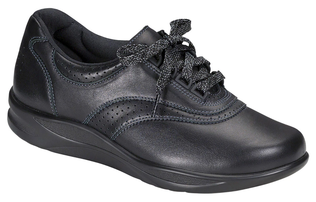 SAS Walk Easy Black, Women's Walking Shoes, Many Sizes And Widths
