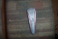 slightly used Tour Edge Lady Edge 6 hybrid Headcover grey pink trim