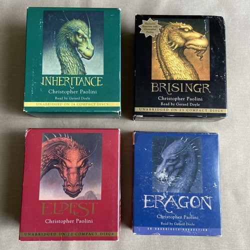 Christopher Paolini Inheritance Cycle Series Audiobook 4 Set 80 CD Lot Eragon +