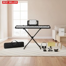 Digital Piano 88 Keys Portable Semi Weighted Keys Teachers Beginners Adults Kit