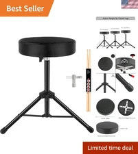 Padded Drum Stool for Kids & Adults - Durable & Versatile Drumming Seat