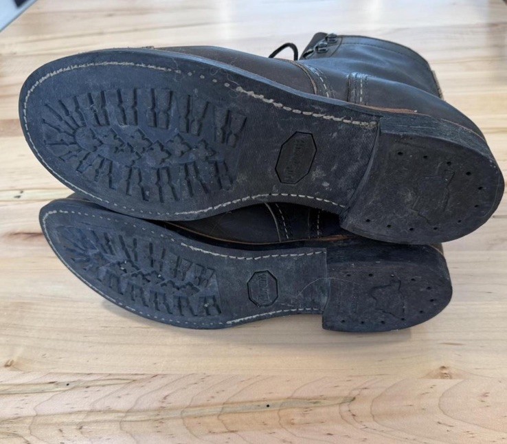 Red Wings Iron Rangers 8086 Rough & Tough Charcoal Leather 10.5 D | eBay
