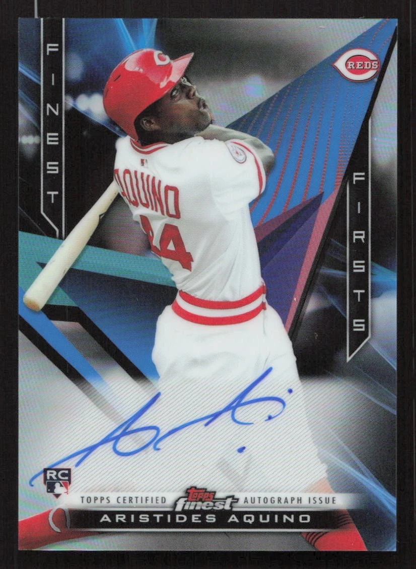 2020 Finest Aristides Aquino Auto Finest Firsts Autographs #FFA-AA Card