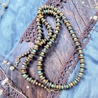 25" NAVAJO Pearl Desert Turquoise Southwest Saucer Beads Native Western Necklace — photo 2