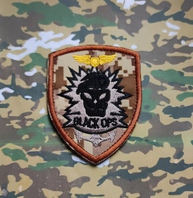 Patch Call of Duty Black Ops Skull Kabeljau Hook and Loop Scratch