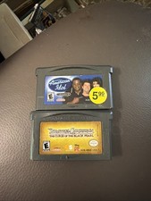 Lot Of 2 Gameboy Advance Games Pirates Of Caribbean, American Idol UT Vntg 
