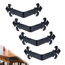 4 Pack | 3.5 Hand Forged Iron Decorative Corner Protector Angle Guard Bracket |
