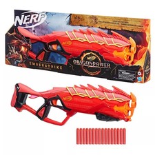 Nerf DragonPower Emberstrike 8-dart Rotating Drum With Pump Action Priming Bl...