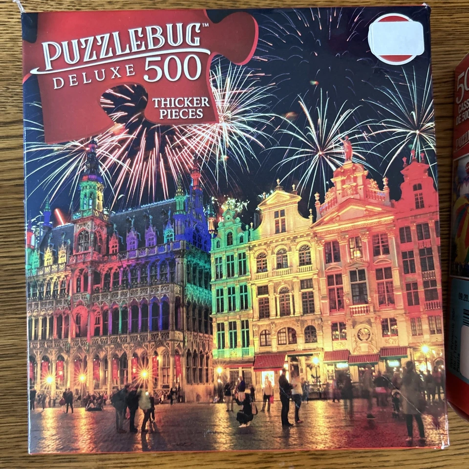 Puzzlebug Deluxe Artbox CraZArt 500 Piece Jigsaw Puzzles Lot of 8 - Image 3 of 4