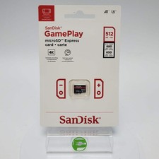 New Sandisk Gameplay MicroSD Express 512GB Memory Card For The Switch