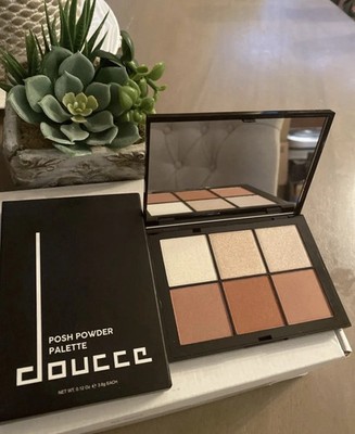 Doucce POSH POWDER PALETTE 6 shade Blush Highlighting Face Palette Full Size NIB