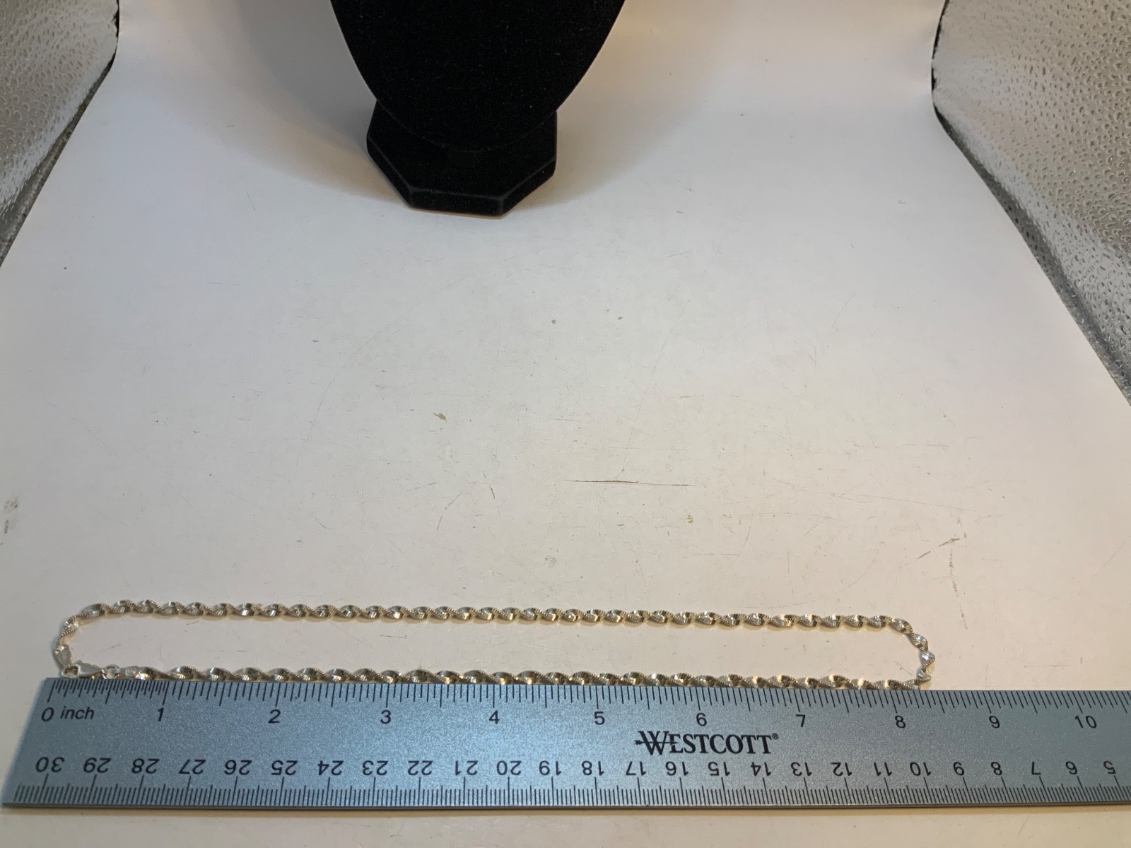 Solid 925 Sterling Silver Twisted Diamond Cut Sna… - image 11