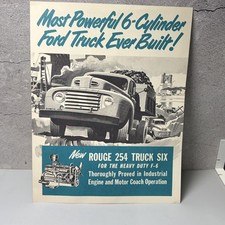 1949-59 Ford Truck Rouge 254 Sales Brochure Manual Car Advertising Dealer Ads