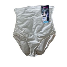 Maidenform Self Expressions Women's Beige Large High Waist Compression Briefs LG