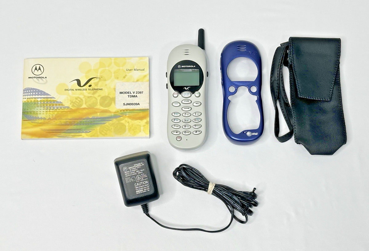Motorola V2397 - Gray and Silver ( AT&T ) Vintage TDMA Phone W