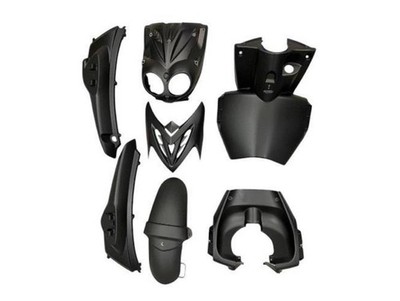 Verkleidungsset matt schwarz 7-teilig für Yamaha Slider, MBK Stunt (2005 2012)