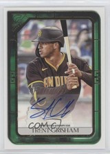 2021 Topps Gallery Veterans Auto Green 11/99 Trent Grisham #VA-TGR Auto 04cw