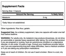 Swanson Melatonin 3 mg 120 Capsules