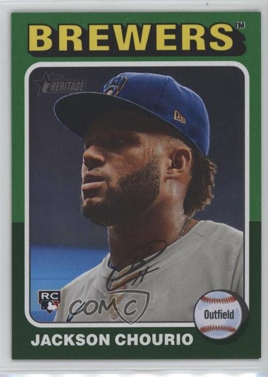 2024 Topps Heritage High Number Green Border Jackson Chourio #632 0i4k