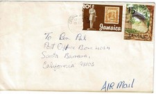 Jamaica 1979 Frankierter Luftpostbriefumschlag nach U.S.