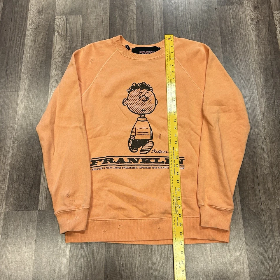 复古 MARC JACOBS PEANUTS FRANKLIN 橙色圆领运动衫 SPRUCE SZ XS H15 — 第 4/4 张图片
