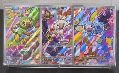 Pokemon First Partner Illustration Collection Series 2 Gen 8 Galar Starters 3pc