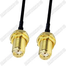 SMA Female to SMA Female Jack Bulkhead Lot Connector RF Pigtail Coax Cable RG174