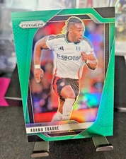 2024-25 PANINI PRIZM PREMIER LEAGUE GREEN PRIZM #204 ADAMA TRAORE FULHAM / 5