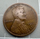1911-S Lincoln Wheat Cent Penny - Exact Coin as Shown - VG Details