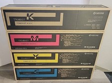 Genuine Kyocera TK8507 Toner Cartridge Set of 4 Yellow Magenta Cyan Black