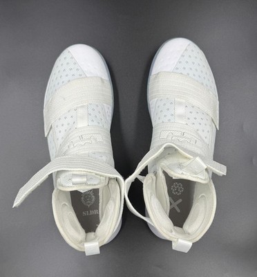 Nike LeBron Soldier 10 FlyEase 'White Black'- PROMO | eBay