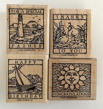 Stampin' UP - Wonderful Woodcuts, 2001 4 Stamps 