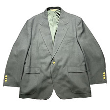 Stafford Men's Blazer Jacket 48 Worsted Wool Blend Navy
