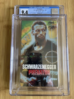 Predator VHS sealed (1988), blue CBS FOX watermark, CGC 9.4 A seal, V-overlap!
