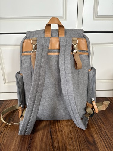 Parker Baby Co. Large Diaper Backpack Birch Bag - Gray - Picture 2 of 15